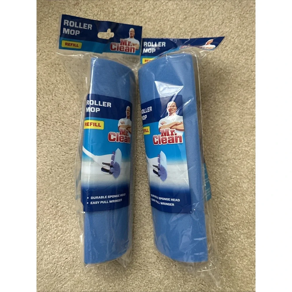 Mr. Clean ROLLER Mop Refill Durable Sponge Head Brand New Free Shipping